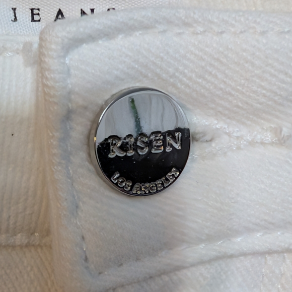 NWTs Risen Jeans Women's White Wide Leg Jeans 29/9 - Picture 3 of 8